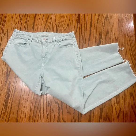 Universal Thread Pale Green Acid Wash Jeans Women’s 12 High Rise Skinny Cotton - Picture 3 of 12